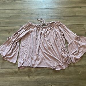 Lavender Field Off-Shoulder Blouse in Soft Purple